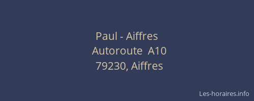 Paul - Aiffres