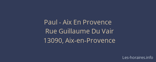 Paul - Aix En Provence