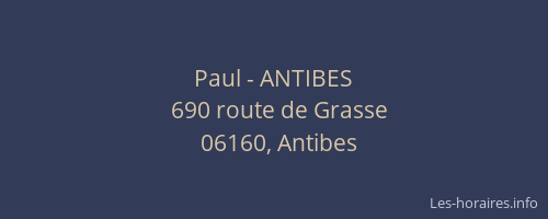 Paul - ANTIBES