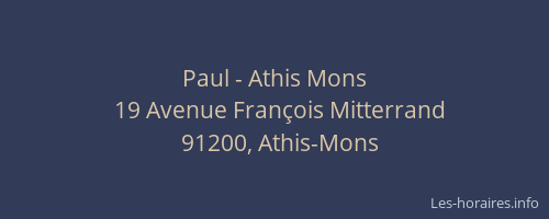 Paul - Athis Mons