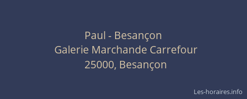Paul - Besançon