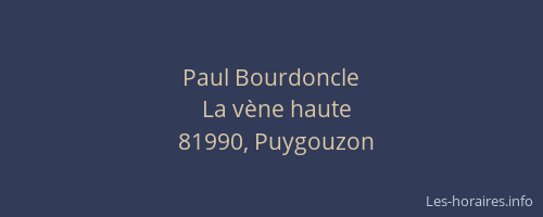 Paul Bourdoncle