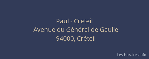 Paul - Creteil