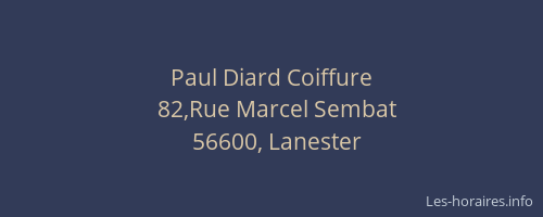 Paul Diard Coiffure