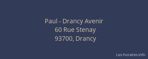 Paul - Drancy Avenir