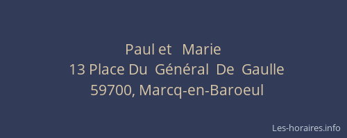 Paul et   Marie