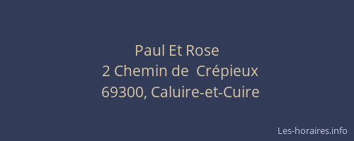 Paul Et Rose