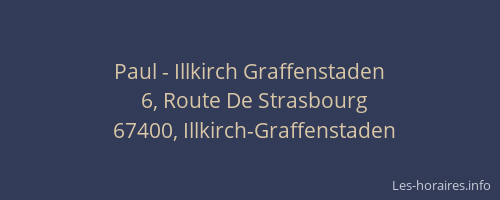 Paul - Illkirch Graffenstaden