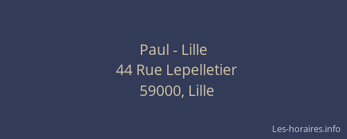 Paul - Lille
