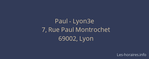 Paul - Lyon3e
