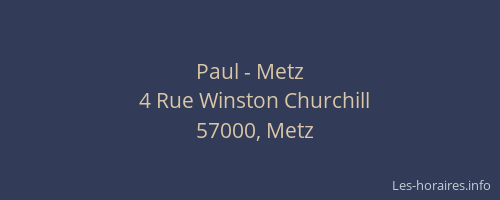 Paul - Metz