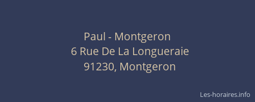 Paul - Montgeron