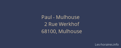 Paul - Mulhouse
