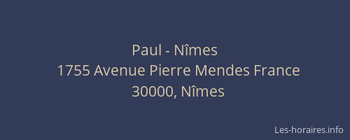 Paul - Nîmes