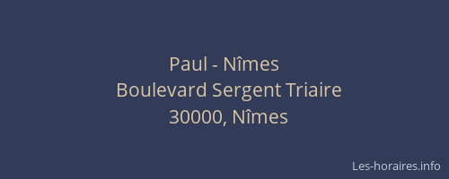 Paul - Nîmes