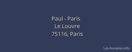 Paul - Paris
