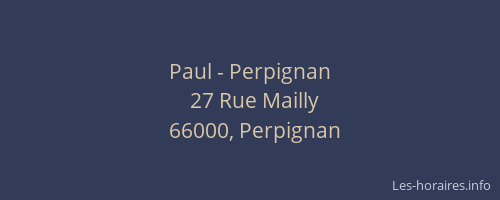 Paul - Perpignan