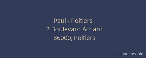 Paul - Poitiers