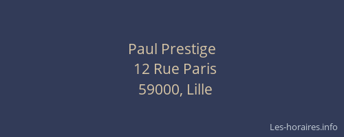 Paul Prestige