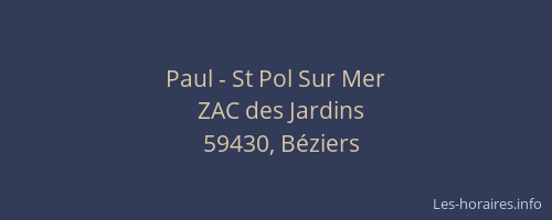 Paul - St Pol Sur Mer