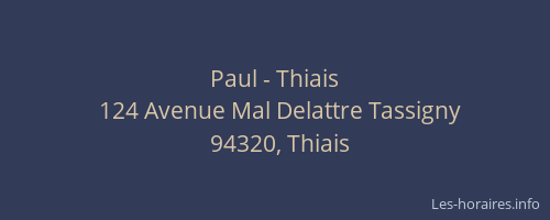 Paul - Thiais