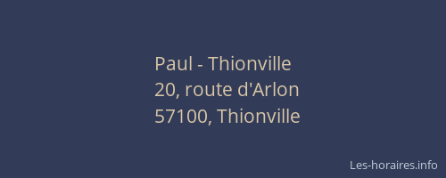 Paul - Thionville