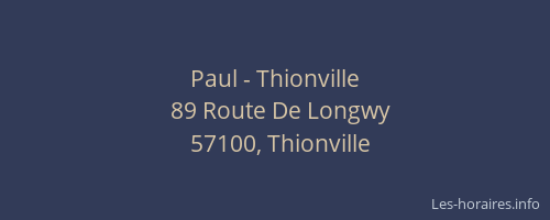 Paul - Thionville