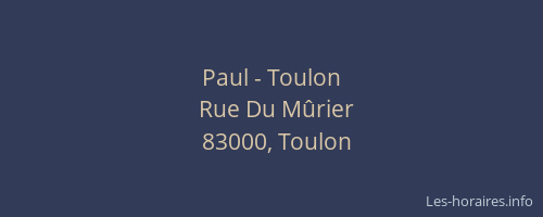 Paul - Toulon