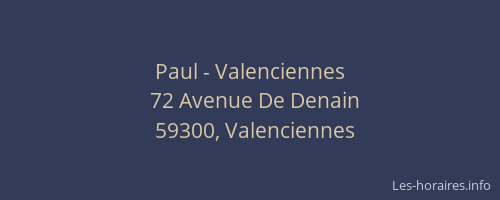 Paul - Valenciennes