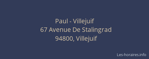 Paul - Villejuif