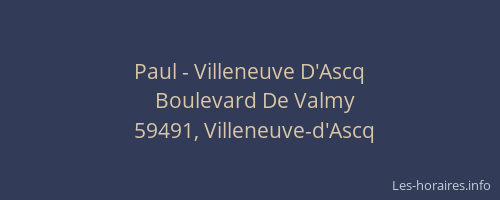 Paul - Villeneuve D'Ascq