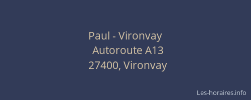 Paul - Vironvay