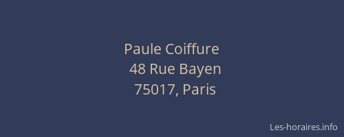Paule Coiffure