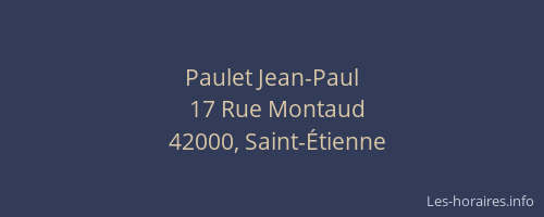 Paulet Jean-Paul