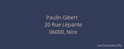 Paulin Gibert