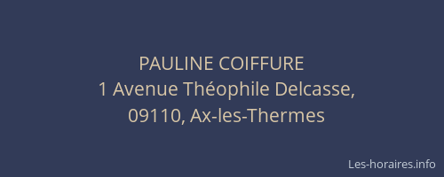 PAULINE COIFFURE