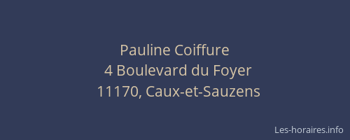 Pauline Coiffure
