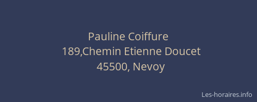 Pauline Coiffure