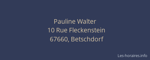 Pauline Walter