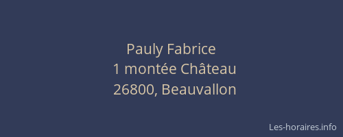 Pauly Fabrice
