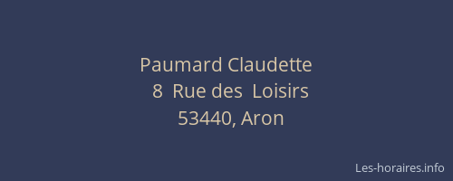 Paumard Claudette