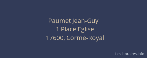 Paumet Jean-Guy