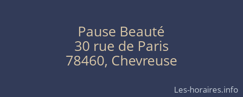 Pause Beauté