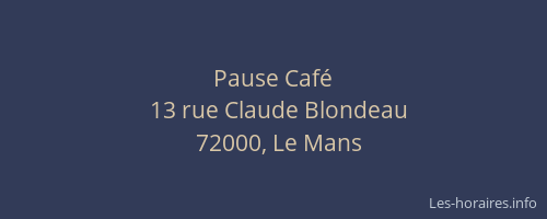 Pause Café