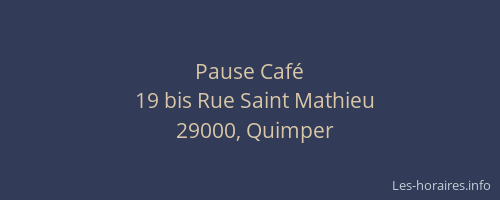 Pause Café