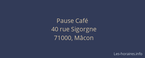 Pause Café