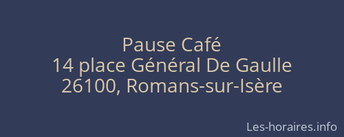 Pause Café