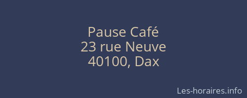 Pause Café