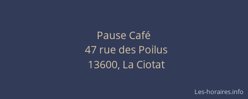 Pause Café