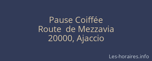 Pause Coiffée
